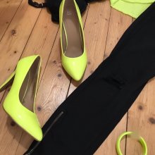 Neon Gelbe Pumps Gr 38 Lack