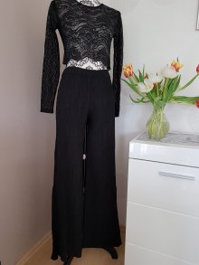 Zara sommer palazzo Hose Gr.S 36 schwarz