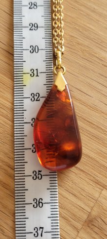 Vintage Bernstein Kettenanhänger Gold Double 