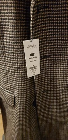 Burton Menswear – Wollmantel in Braun kariert