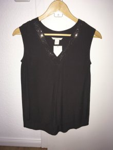 Elegante Bluse mit Glitzerapplikatoren