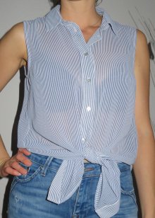 Dünne Bluse, Hemd, ärmellos 
