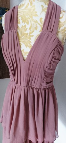 Chiffon Kleid, Flieder, H&M