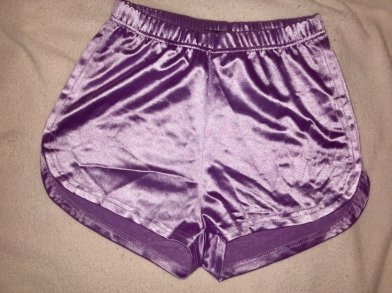Satin Shorts violett purple Gr. 34 XS