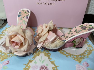 Jesus Diamante rosen schuhe mit durchsichtigen Absätzen in rosa, spitze, lolita 